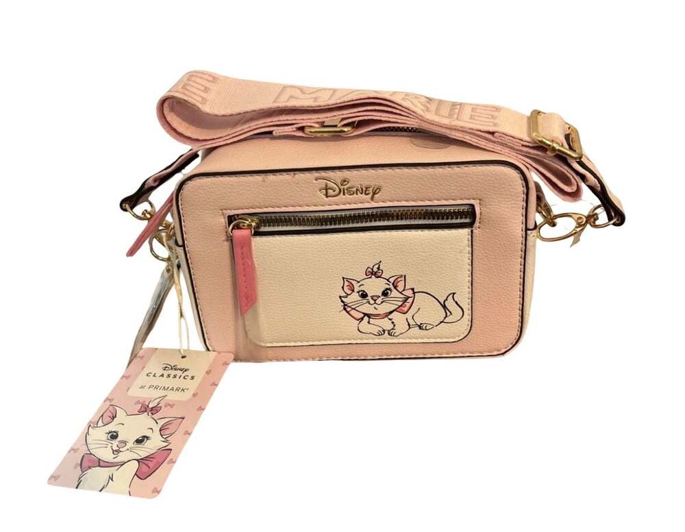 Disney Primark The Aristocats Marie Pink Crossbody Camera Bag with Wide Strap